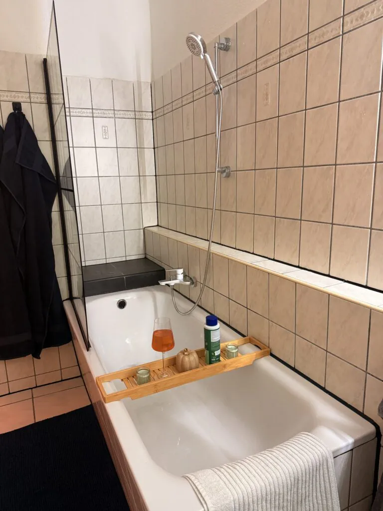 Badezimmer - Familienferienwohnung Felsenliebe, Hertigswalde