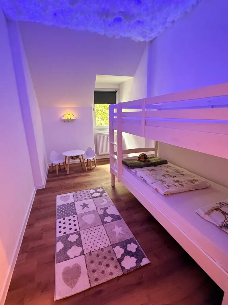 Kinderzimmer mit Doppelstockbett - Familienferienwohnung Felsenliebe, Hertigswalde