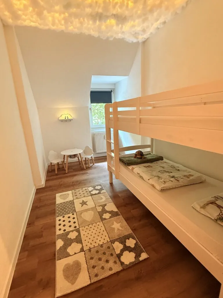 Kinderzimmer mit Doppelstockbett - Familienferienwohnung Felsenliebe, Hertigswalde